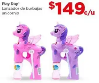 Bodega Aurrerá Play Day Lanzador de Burbujas Unicornio oferta