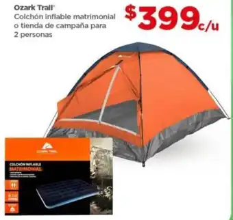 Ozark Trall Colchón Inflable Matrimonial o Tienda de Campaña para 2 Personas
