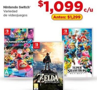 Bodega Aurrerá Nintendo Switch Variedad de Videojuegos oferta