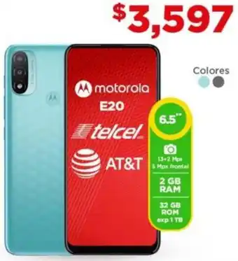 Motorola E20 Telcel 6,5"