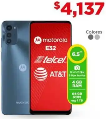 Bodega Aurrerá Motorola E32 Telcel 6,5" oferta