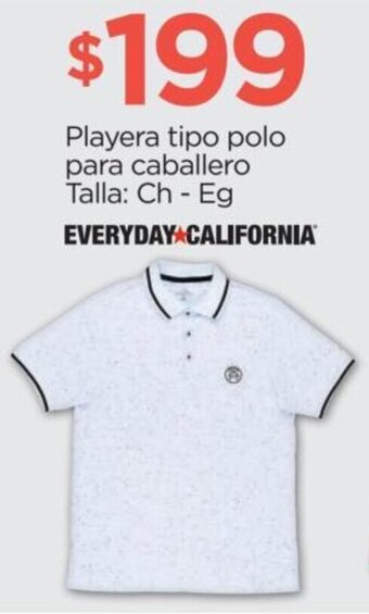 Playera TIpo Polo para Caballero Ch-Eg