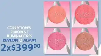 Correctores Rubores e Iluminadores Revlon o Almay