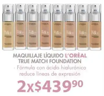 Soriana Mercado Maquillaje Líquido L'Oréal True Match Foundation oferta