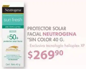 Protector Solar Facial Neutrogena sin Color 40g