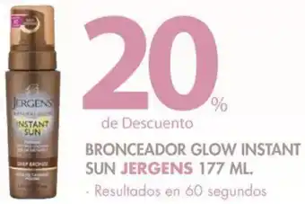 Bronceador Glow Instant Sun Jergens 177ml