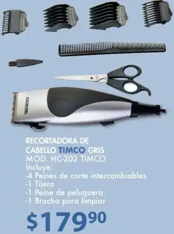 Recortadora de Cabello Timco Gris