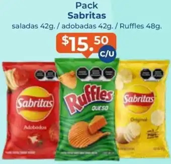 Tiendas Neto Pack Sabritas Saladas 42g oferta