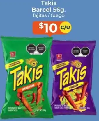 Tiendas Neto Takis Barcel 56g oferta