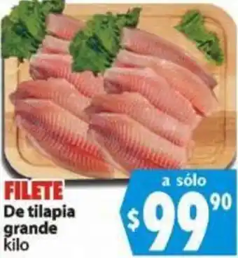 Casa Ley Filete de Tilapia Grande oferta