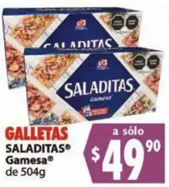Casa Ley Galletas Saladitas Gamesa de 504g oferta