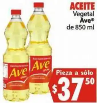 Aceite Vegetal Ave de 850ml