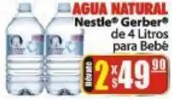 Casa Ley Agua Natural Nestle Gerber de 4L para Bebé oferta