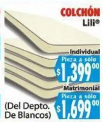 Colchón Lili Individuall