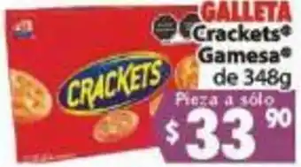 Casa Ley Galleta Crackets Gamesa de 348g oferta