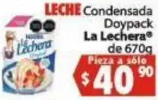 Leche Condensada Doypack La Lechera de 670g