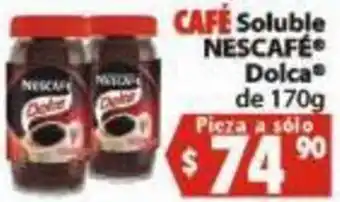 Café Soluble Nescafé Dolca de 170g