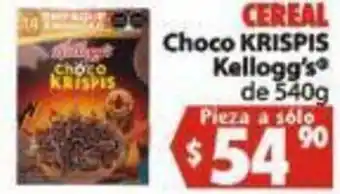 Casa Ley Cereal Choco Krispis Kellogg's de 540g oferta