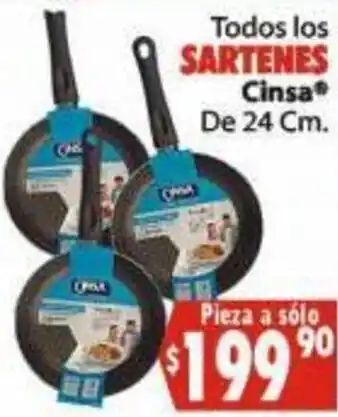 Casa Ley Sartenes Cinsa De 24cm oferta