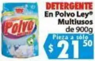 Casa Ley Detergente En Polvo Ley Multiusos de 900g oferta