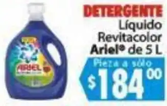 Casa Ley Detergente Líquido Revitacolor Ariel de 5L oferta