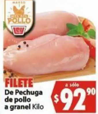 Filete De Pechuga de Pollo a Granel