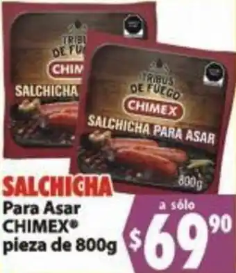 Casa Ley Salchicha para Asar Chimex Pieza de 800g oferta