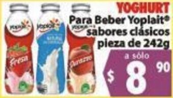 Yoghurt Para Beber Yoplait Sabores Clásicos Pieza de 242g