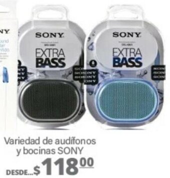La Comer Variedad de Audífonos y Bocinas Sony oferta