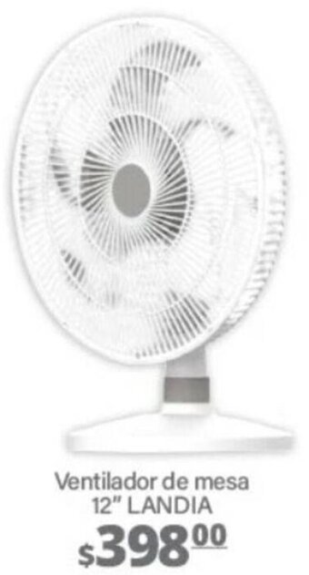 La Comer Ventilador de Mesa 12" Landia oferta