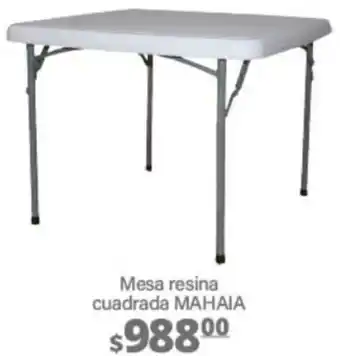 La Comer Mesa Resina Cuadrada Mahaia oferta