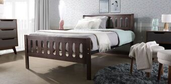 Muebles Dico Cama matrimonial elena nogal oferta