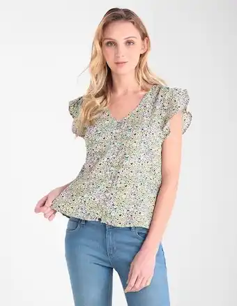Suburbia Blusa non stop manga corta corte camisero oferta