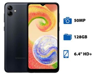 PCEL Smartphone samsung galaxy a04: procesador octa-core (hasta 2.3 ghz), memoria ram de 4gb, almacenamiento de 128gb, pantalla oferta