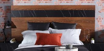Muebles Dico Cabecera king size leiden café con negro oferta