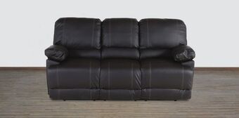 Muebles Dico Sofá 3 plazas reclinable gold gordon café oferta