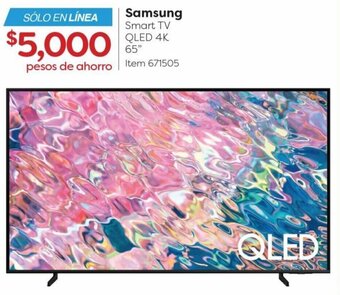 Costco Samsung Smart TV QLED 4K 65" oferta