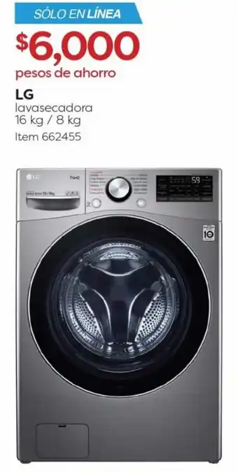 Costco LG Lavasecadora 16kg/8kg oferta