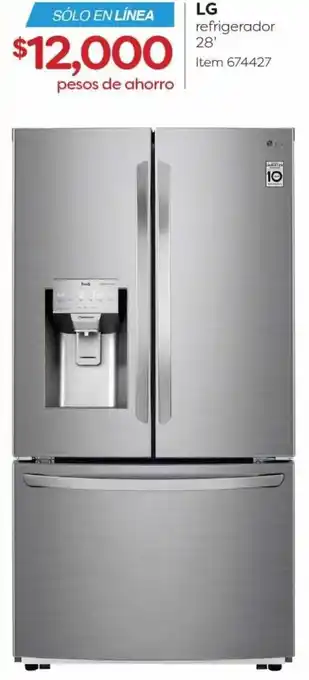 Costco LG Refrigerador 28" oferta
