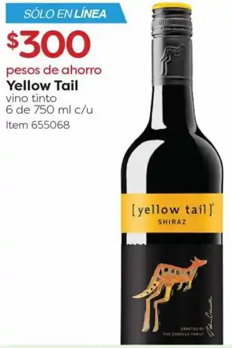 Costco Yellow Tail Vino Tinto 6 de 750ml c/u oferta