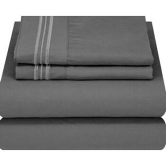 El Bodegón Sábanas de microfibra b.kind & beyond individual gris oscuro oferta