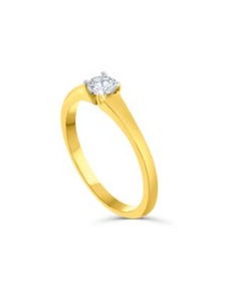 Joyerías Bizzarro Solitario de oro amarillo 14k con 25pts de diamante (si) (h) oferta