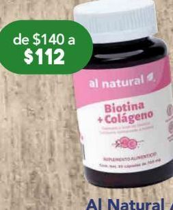 Farmacia San Pablo Al natural biotina+colágeno 30 cápsulas. oferta