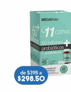 Farmacia San Pablo Megabiotic 11 cepas 60 o 120 billones oferta