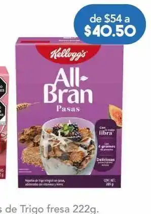 All-bran cereal con pasas 285g