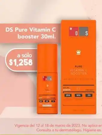 Farmacia San Pablo Ds pure vitamin c booster 30ml. oferta