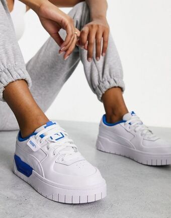 ASOS Puma cali dream trainers in white and acid blue - exclusive to asos oferta