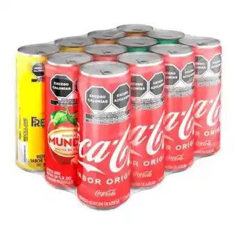 Sam's Club Refresco coca-cola varios sabores 12 piezas de 355 ml oferta