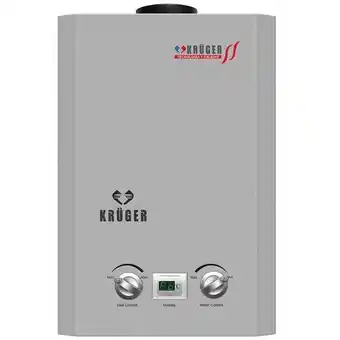Calentador instantáneo kruger 5lts blanco