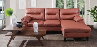 Muebles Dico Sala modular derecha preston naranja oferta